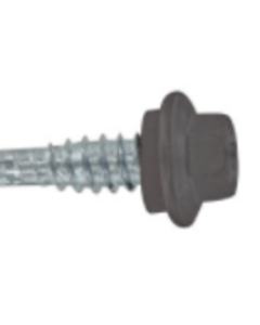 Screw, 6.3mm x 22mm, Hex. Washer Head, Stitch, w/Neop., Dacr